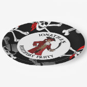 Pirate Skulls Paper Tellers Pappteller (Schrägansicht)