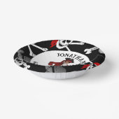 Pirate Skulls Pappteller (Gewinkelt)