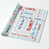 Pirate Slogan Party Pirate Wrapping Paper Geschenkpapier (Ungerollt)