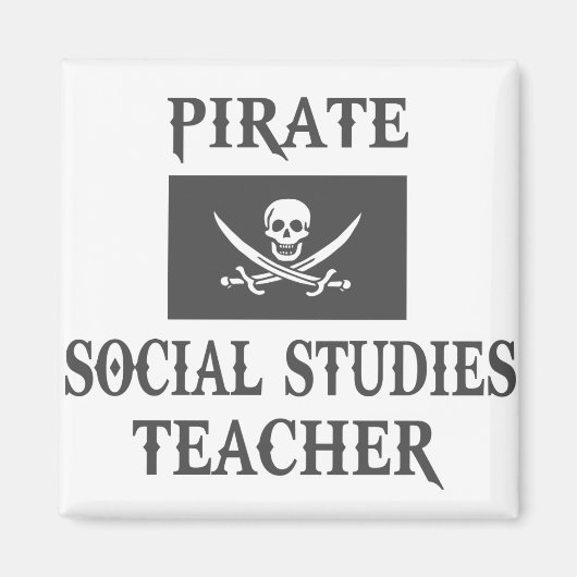 Pirate Social Study Lehrer Magnet (Vorne)