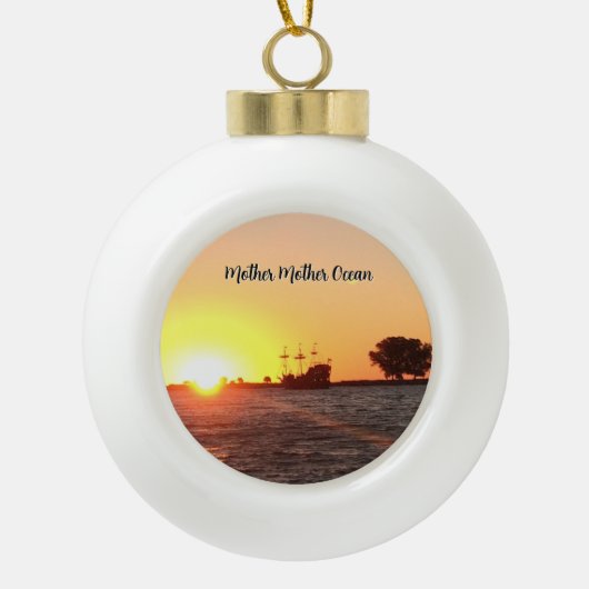 Pirate Soul Keramik Kugel-Ornament (Vorderseite)