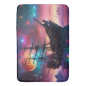 Pirate SpaceShip Landungen auf einem anderen Plane Badematte (Vorderseite Vertikal)