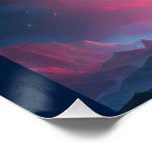 Pirate SpaceShip Landungen auf einem anderen Plane Poster (Ecke)