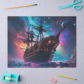 Pirate SpaceShip Landungen auf einem anderen Plane Seidenpapier (Basteln)