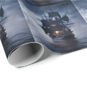Pirate Spanish Galleon Schiff Geschenkpapier (Rolleneckpunkt)