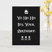 Pirate Spaß Geburtstagskarte Karte (Gelbe Blume)