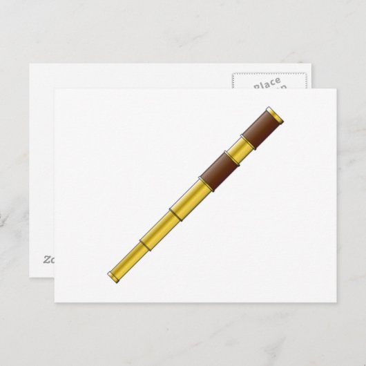 Pirate Spyglass Telescope Postkarte (Vorne/Hinten)