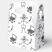 Pirate Stickman mit Schatztruhe Geschenkschachtel (Geöffnet)