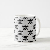 Pirate Style Skulls Muster Kaffeetasse (VorderseiteRechts)