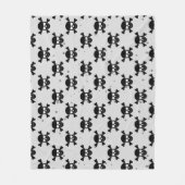 Pirate Style Skulls Pattern  Fleecedecke (Vorderseite)