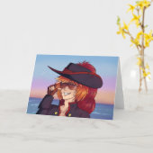 Pirate Sunset Karte (Gelbe Blume)