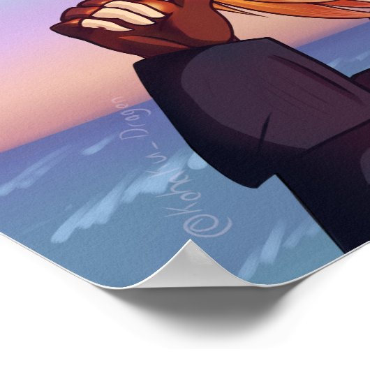 Pirate Sunset Poster (Ecke)