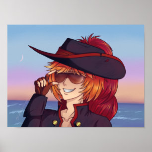 Pirate Sunset Poster