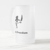 Pirate Sweet Freedom Mattglas Bierglas (Vorderseite Links)