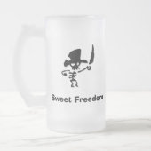 Pirate Sweet Freedom Mattglas Bierglas (Links)