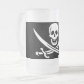 PIRATE-TASSE MATTGLAS BIERGLAS (Vorderseite Links)