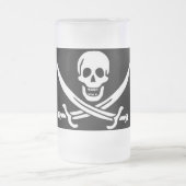 PIRATE-TASSE MATTGLAS BIERGLAS (Mittel)