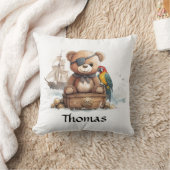 Pirate Teddy Bear Adventure - Customizable Kissen (Decke)