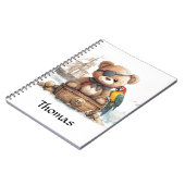 Pirate Teddy Bear Adventure - Customizable Notizblock (Linke Seite)