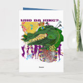 Pirate Template Mardi Gras Karte (Rückseite)