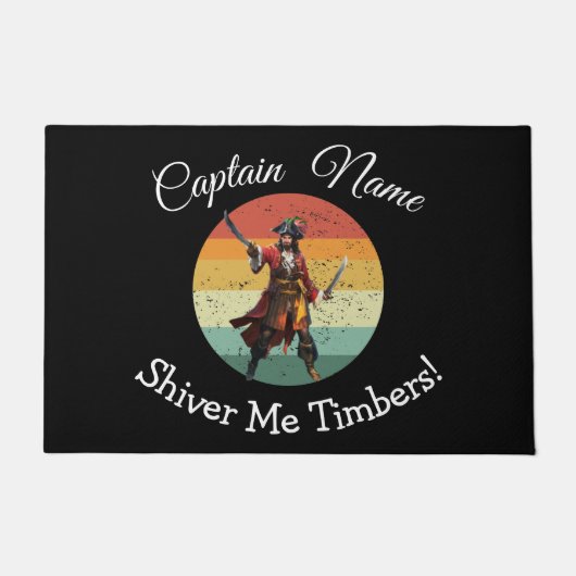 Pirate Thema Doormat Fußmatte (Vorderseite)