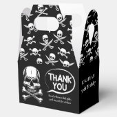 Pirate Thema Party Adult Schiff's Skull Black Geschenkschachtel (Geöffnet)
