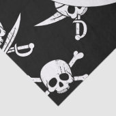 Pirate Thema Party Erwachsene Skull.Cross Bones Seidenpapier (Detail)