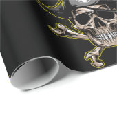 Pirate Thema Party Erwachsene Skull Knochen Geschenkpapier (Rolleneckpunkt)
