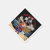 Pirate thematisch unterhaltsame Papierserviette/ S Serviette (Ecke)