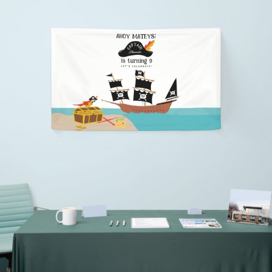 Pirate Theme Birthday Party Banner (Messeveranstaltung)