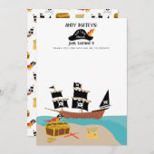 Pirate Theme Birthday Party Danke (Vorne/Hinten)