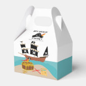 Pirate Theme Birthday Party Danke Geschenkschachtel (Vorderseite)