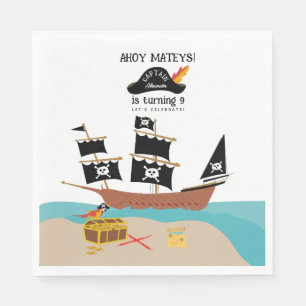 Pirate Theme Birthday Party Serviette