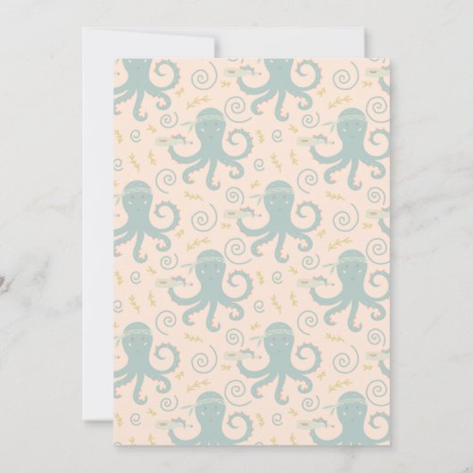 Pirate Theme Geburtstagseinladungskarte Einladung (Rückseite)