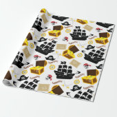 Pirate Theme Geschenkpapier (Ungerollt)