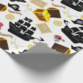 Pirate Theme Geschenkpapier (Ecke)