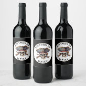 Pirate Theme Party Adult Schiffskapitän Skull 9 Weinetikett (Flaschen)