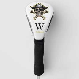 Pirate theme Party Adult Skull Monogram   Golf Headcover