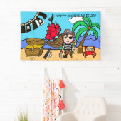 Pirate Themed Birthday Banner (Insitu)
