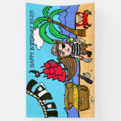 Pirate Themed Birthday Banner (Vertikal)