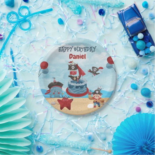 Pirate themed Birthday Paper Teller (Party)