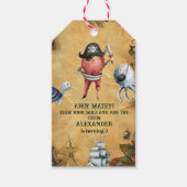 Pirate Themed Birthday Party Geschenkanhänger (Vorderseite)
