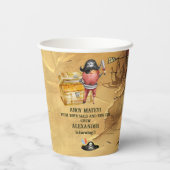 Pirate Themed Birthday Party Pappbecher (Rückseite)