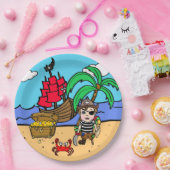 Pirate Themed Birthday Party Pappteller (Party)