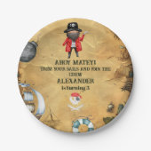 Pirate Themed Birthday Party Pappteller (Vorderseite)