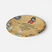 Pirate Themed Birthday Party Pappteller (Schrägansicht)