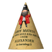 Pirate Themed Birthday Party Partyhütchen (Vorderseite)