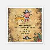 Pirate Themed Birthday Party Serviette (Vorderseite)