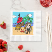 Pirate Themed Boys Geburtstagsparty Serviette (Beispiel)