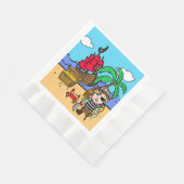 Pirate Themed Boys Geburtstagsparty Serviette (Ecke)